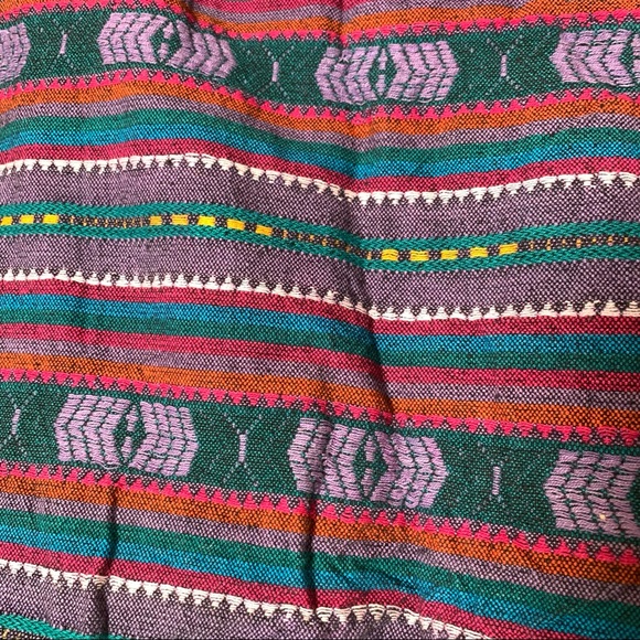 62 East cotton skater girl Aztec pattern pink purple teal crop hooded vest sz M - Picture 10 of 11